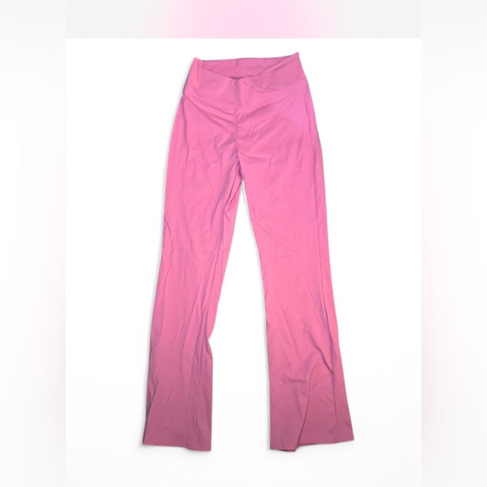 Pink High-Waisted Yoga Pants